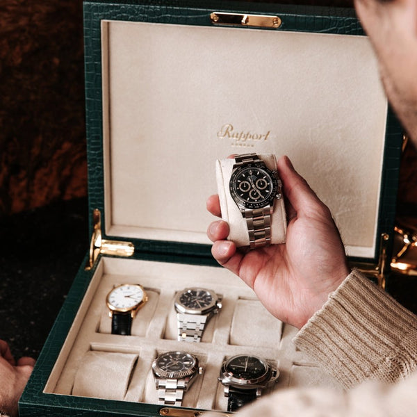 Rapport London Brompton Eight Watch Box - Green