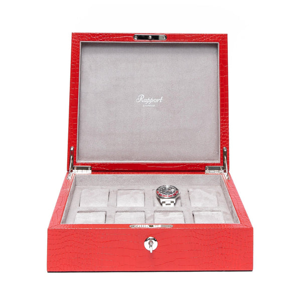 rapport london Brompton Eight Watch Box - Red