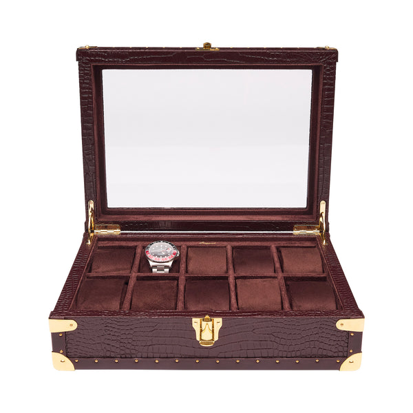 rapport london Brompton Optic Watch Box - Brown rapport london Brompton Optic Watch Box - Brown