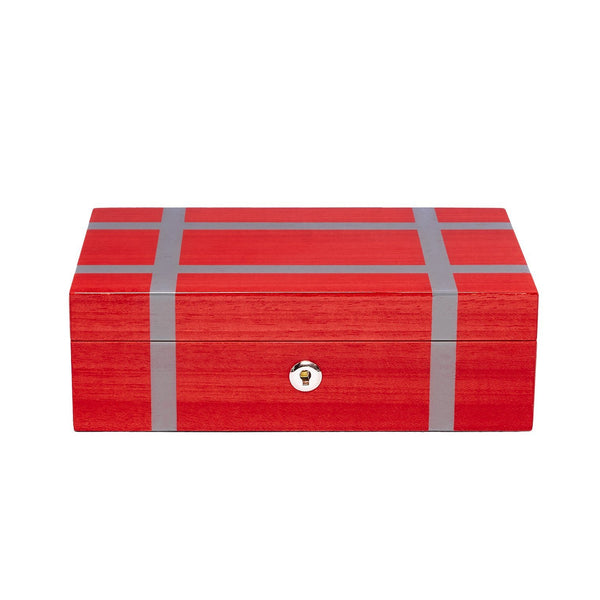 Rapport London Carnaby Watch And Jewellery Box - Red