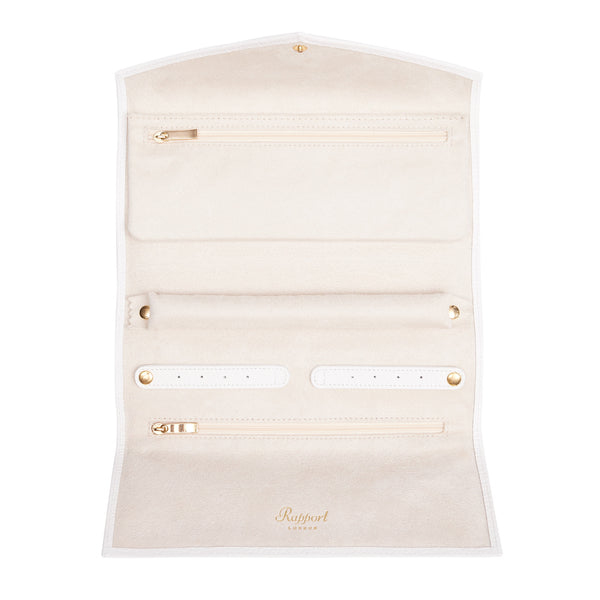 Rapport London Jewellery Roll - White