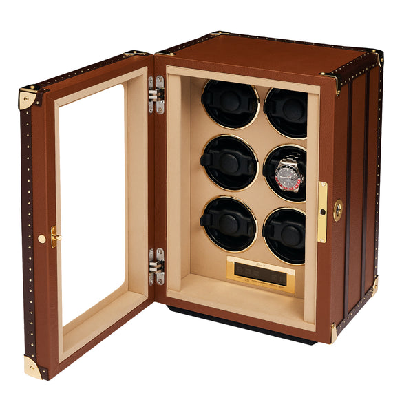 Rapport London Romer Six Watch Winder - Brown