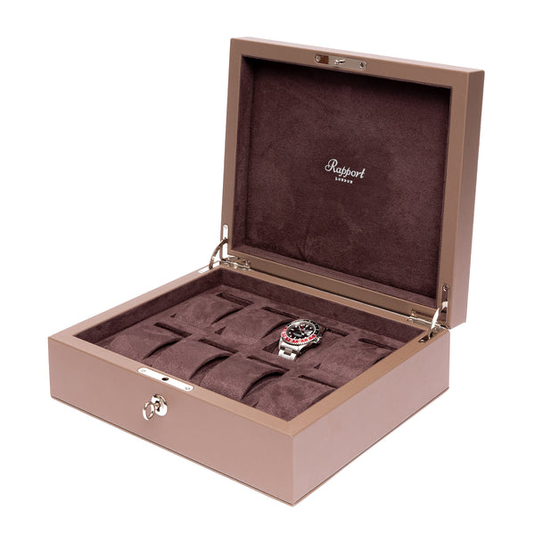 Rapport London Vantage Eight Watch Box - Brown