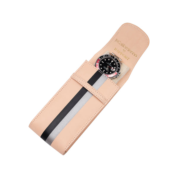 Rapport London Rapport X La Californienne Single Watch Pouch - Black/Silver