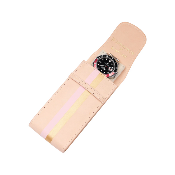 Rapport London Rapport X La Californienne Single Watch Pouch - Pink/Gold