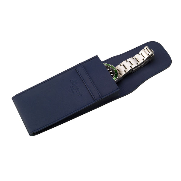 Rapport London Single Watch Pouches Navy | Luxury Watch Accessories | Rapport London