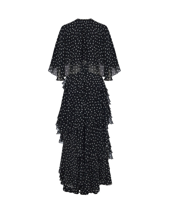 Rasario Chiffon Maxi Dress With Bolero Black 088DX001 – RASARIO