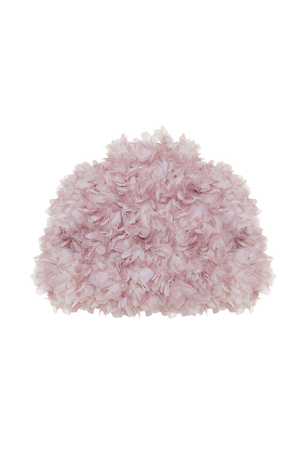 Rasario Cropped Bolero With A Floral Trim Light Pink 065BL029 – RASARIO