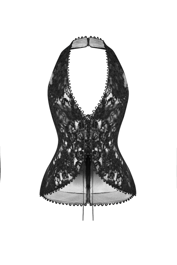 rasario Lace corset top black/white 015TP012 – RASARIO