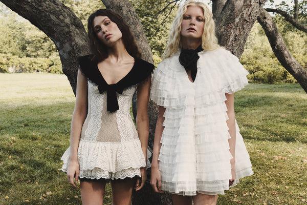 Rasario Lace Mini Dress Black/white 126DN002 – RASARIO