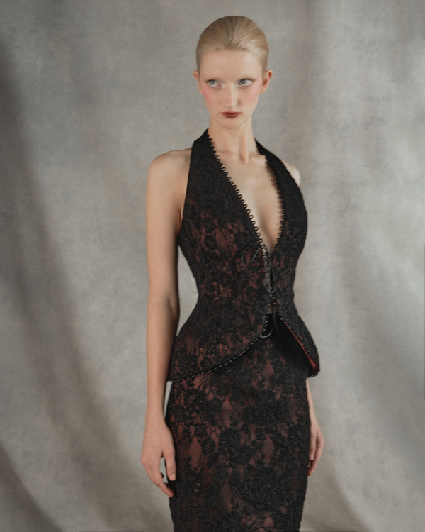 Rasario Lace Corset Top Burgundy 015TP013 – RASARIO