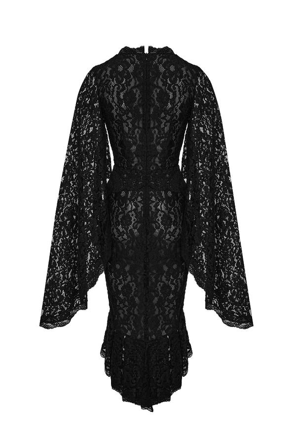 Rasario Lace Midi Dress Black 005DD001 – RASARIO