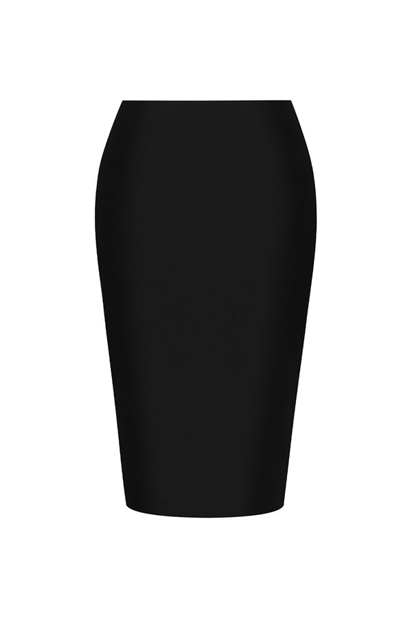 rasario Midi velvet skirt black 009SD001 – RASARIO