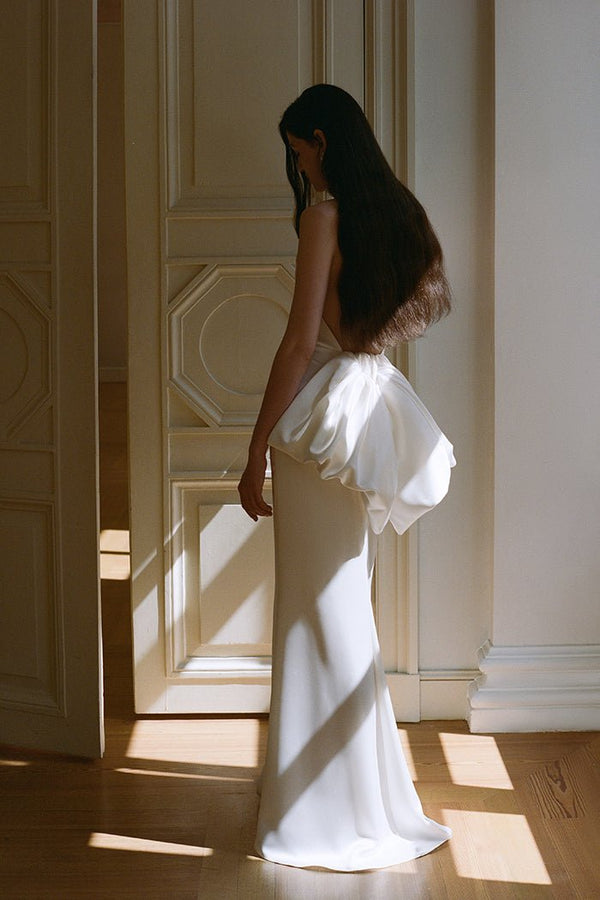 Rasario Satin Maxi Dress 012DX002 – RASARIO