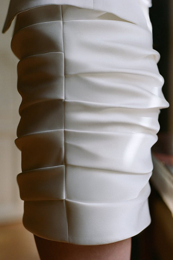 Rasario Satin Mini Skirt 003SN002 – RASARIO