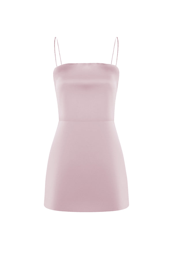 rasario Satin mini dress light pink 096DN029 – RASARIO