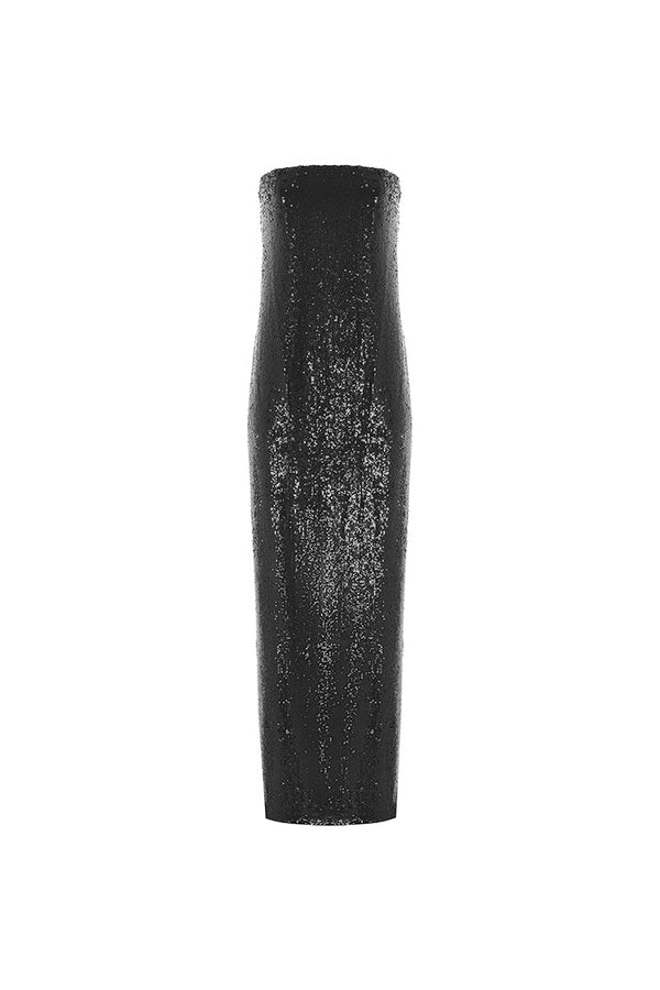rasario Sequined corset maxi dress black F035X010 – RASARIO