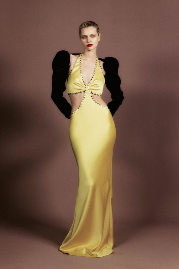 Rasario Velvet Bolero With Voluminous Sleeves Black 039BL001 – RASARIO