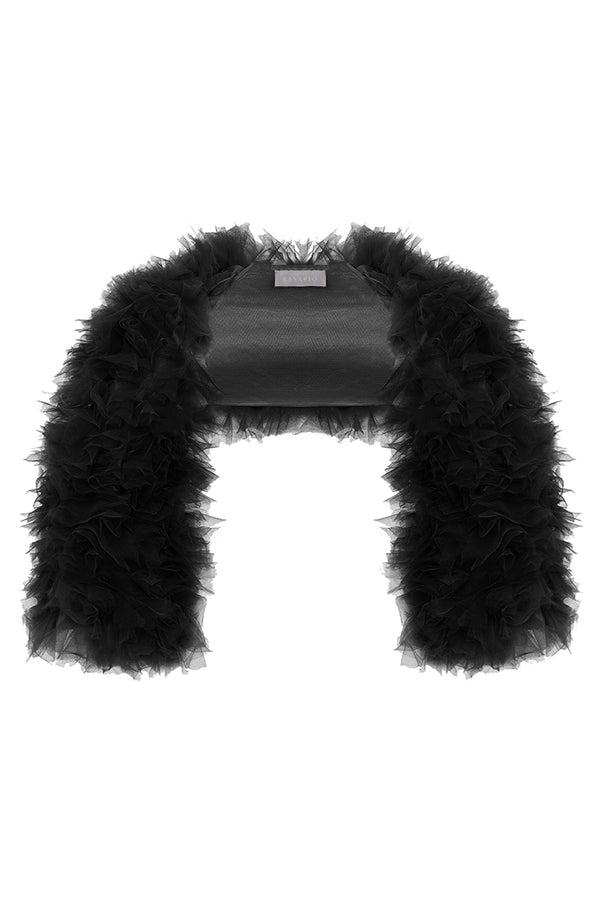 rasario Voluminous tulle bolero black 004BL001 – RASARIO