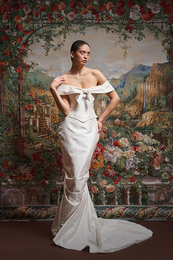 Rasario Wild Silk Corset With A Bow 009TP025 – RASARIO