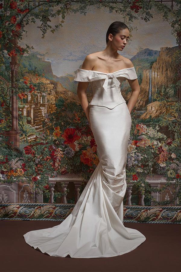 Rasario Wild Silk Corset With A Bow 009TP025 – RASARIO