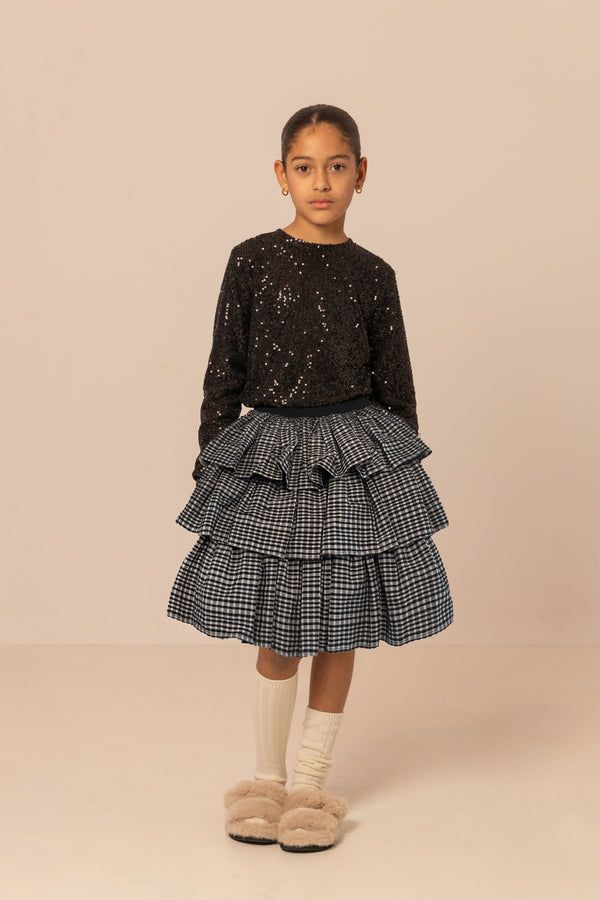 raspberry plum DISCO SKIRT BLACK AND WHITE – RaspberryPlum