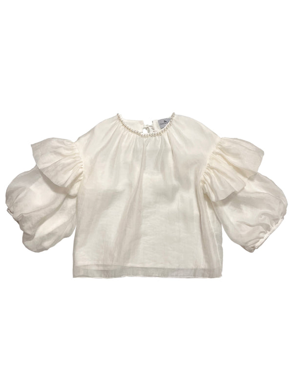 Raspberry Plum DANIELLE TOP ECRU – RaspberryPlum