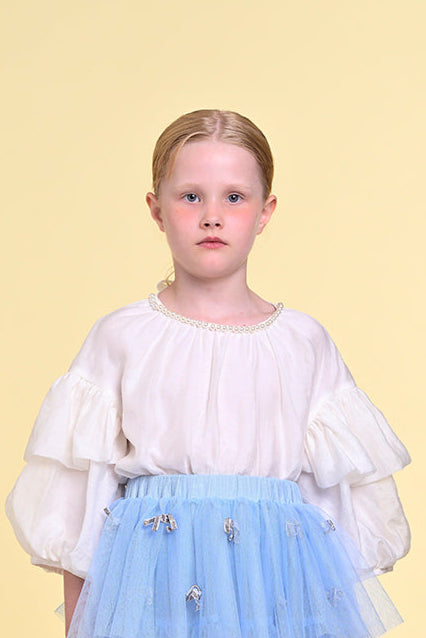 raspberry plum DANIELLE TOP ECRU – RaspberryPlum