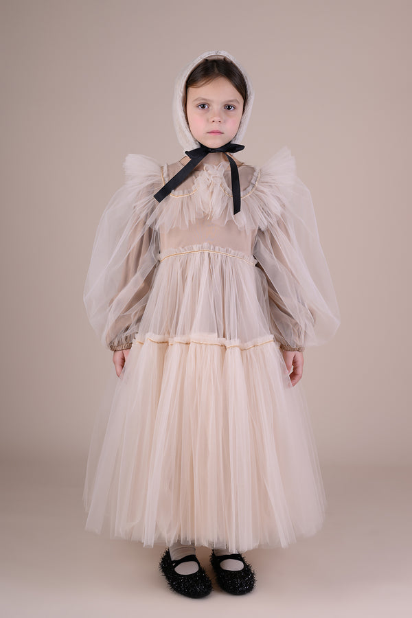 raspberry plum DOROTHEA DRESS BEIGE – RaspberryPlum