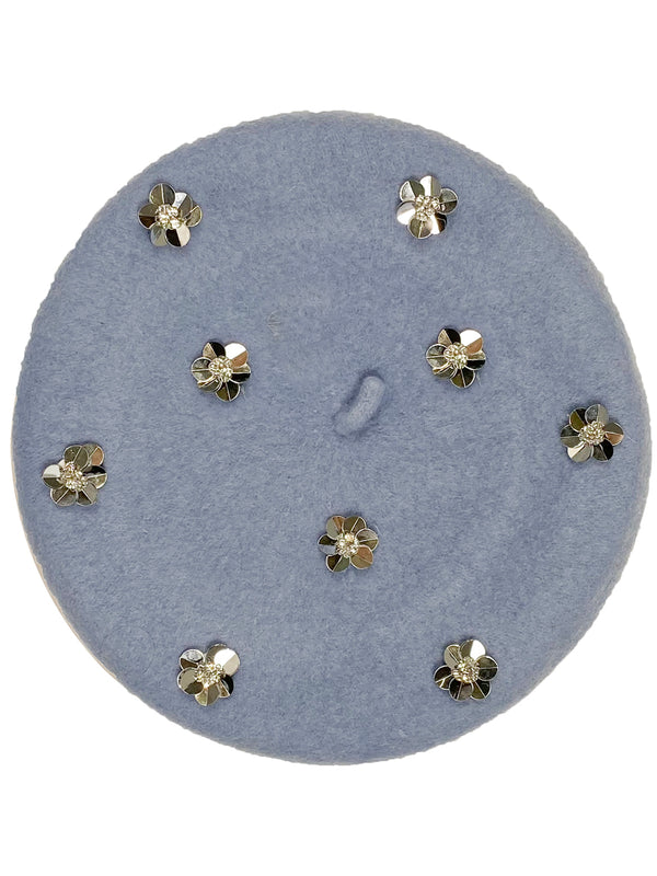 Raspberry Plum FLORA BERET BLUE – RaspberryPlum