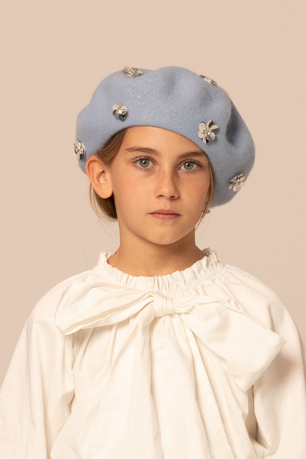 raspberry plum FLORA BERET BLUE – RaspberryPlum