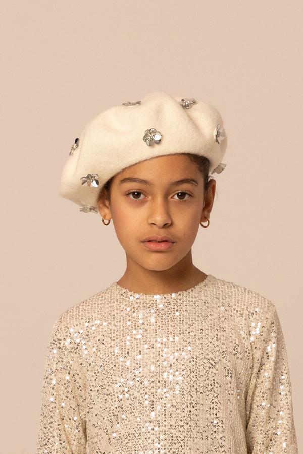 raspberry plum FLORA BERET ECRU – RaspberryPlum