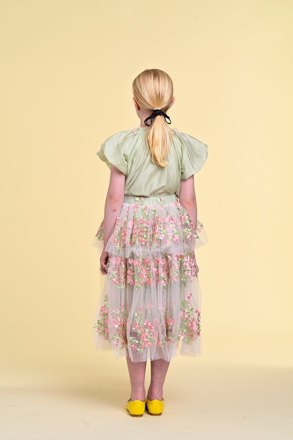 Raspberry Plum ROSE SKIRT GREEN – RaspberryPlum