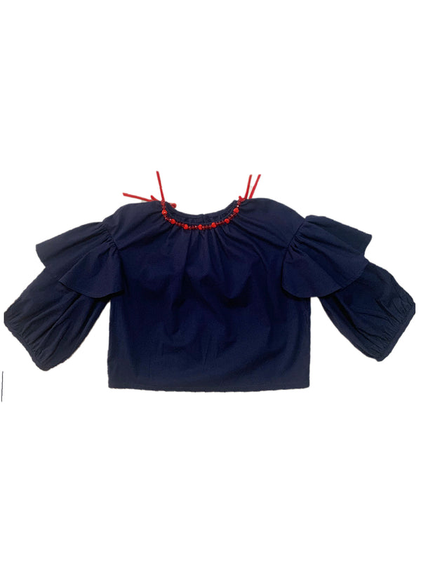Raspberry Plum SAMMI BLOUSE NAVY – RaspberryPlum