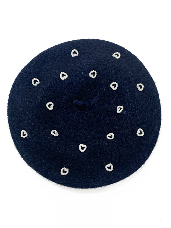 Raspberry Plum SUSIE BERET NAVY – RaspberryPlum