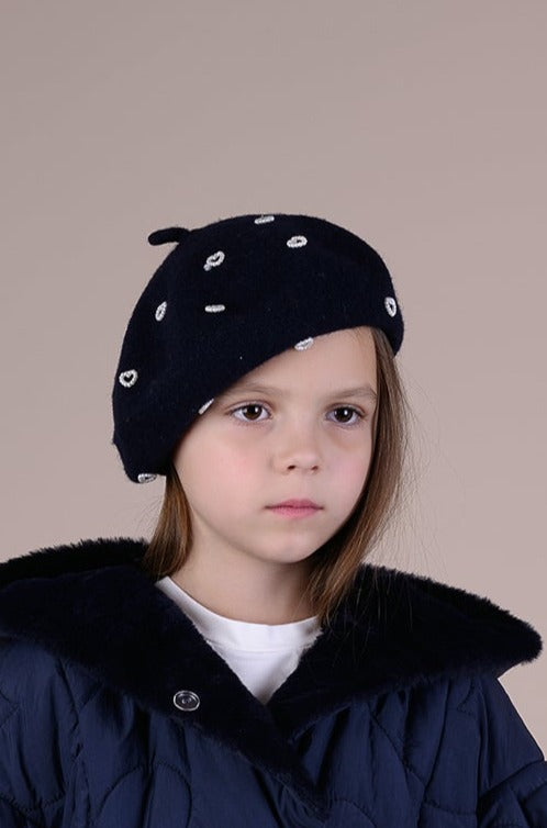 raspberry plum SUSIE BERET NAVY – RaspberryPlum