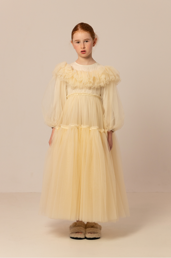 raspberry plum ZOE DRESS ECRU - LONG – RaspberryPlum