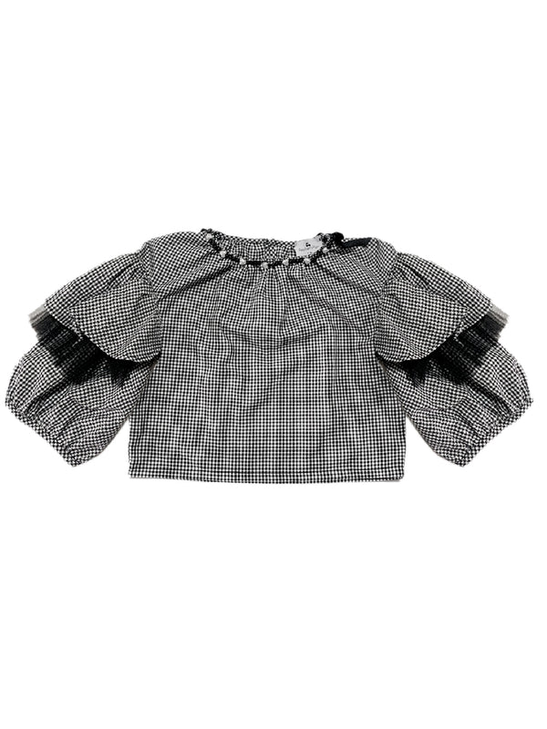 Raspberry Plum SAMMI BLOUSE BLACK AND WHITE – RaspberryPlum