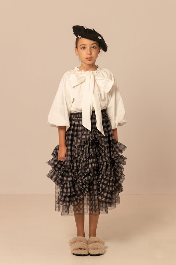Raspberry Plum TANIA SKIRT BLACK AND WHITE – RaspberryPlum