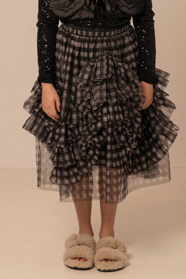 raspberry plum TANIA SKIRT BLACK AND WHITE – RaspberryPlum