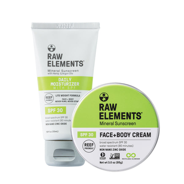 rave review Face + Body Tube SPF 30 Bio-Resin Tube & Plastic Free Tin Bundle – Raw ElementsUSA