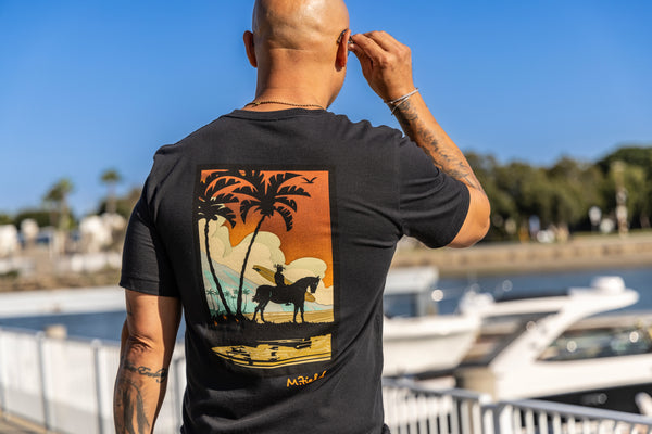 Rave Review MIKE FIELD PANIOLO MEN’S TEE – Raw ElementsUSA