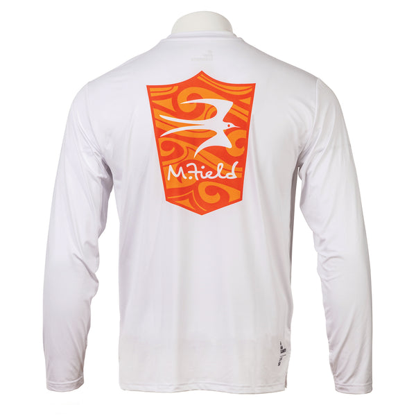 Rave Review MIKE FIELD RED SHIELD LONG SLEEVE SUNSHIRT – Raw ElementsUSA