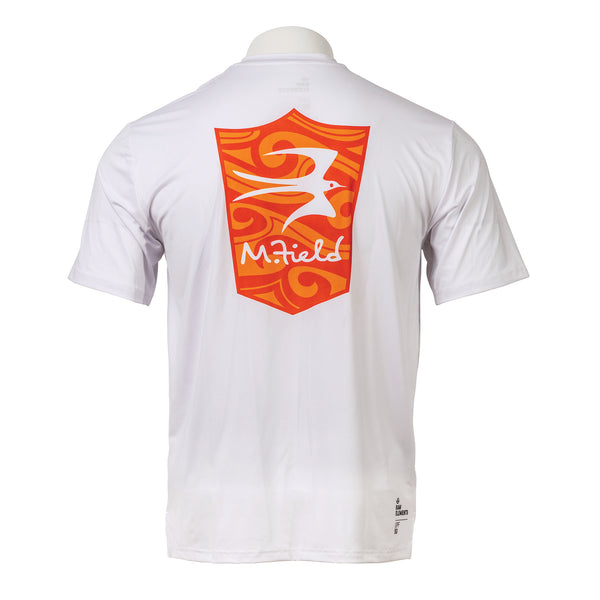 Rave Review MIKE FIELD RED SHIELD SHORT SLEEVE SUNSHIRT – Raw ElementsUSA