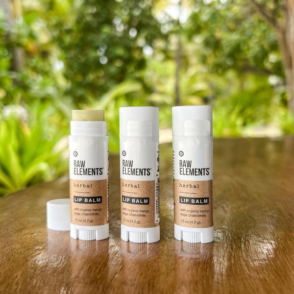 Rave Review Raw Elements Herbal Rescue Lip Balm (3 Pack) - .15 Oz – Raw ElementsUSA