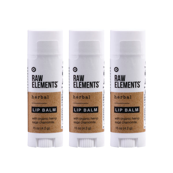 rave review Raw Elements Herbal Rescue Lip Balm (3 Pack) - .15 oz – Raw ElementsUSA