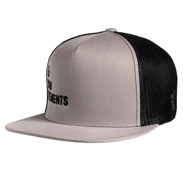 Rave Review Raw Elements SnapBack Grey Trucker Hat – Raw ElementsUSA