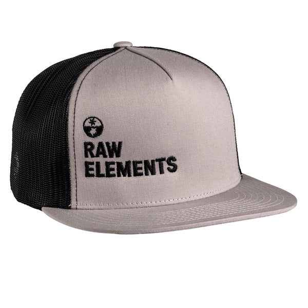 rave review Raw Elements SnapBack Grey Trucker Hat – Raw ElementsUSA