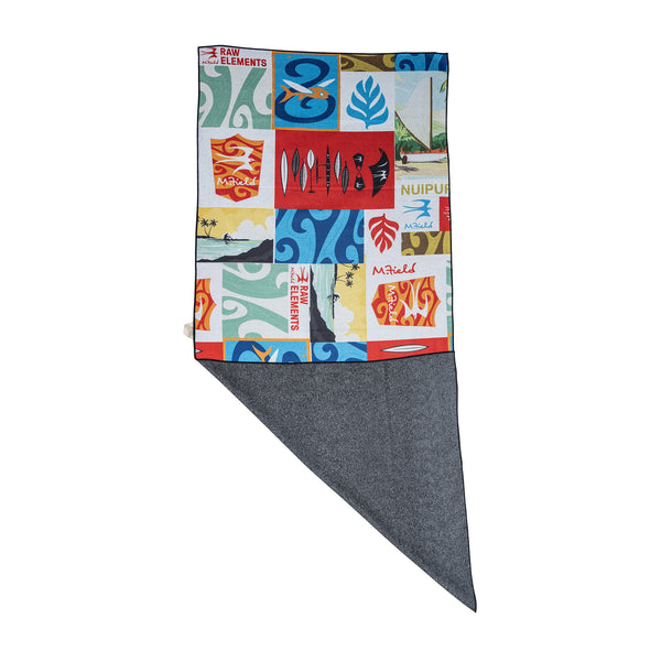 Rave Review RAW ELEMENTS X MIKE FIELD PATCHWORK RECYCLED MICROFIBER TOWEL – Raw ElementsUSA