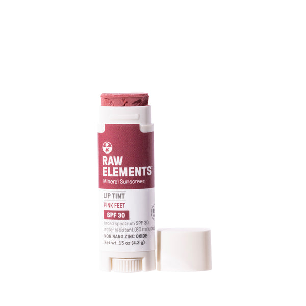 Rave Review SPF 30 TINTED LIP PINK FEET .15 Oz – Raw ElementsUSA